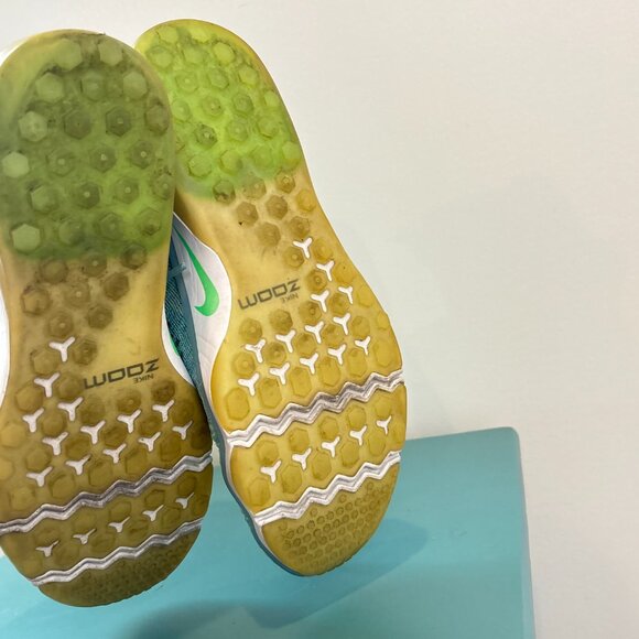 Nike Air Zoom Fearless Flyknit Mica Blue Green sneakers Shoes athletic Size 8 - Picture 12 of 14